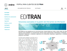 Tablet Screenshot of editran.indra.es
